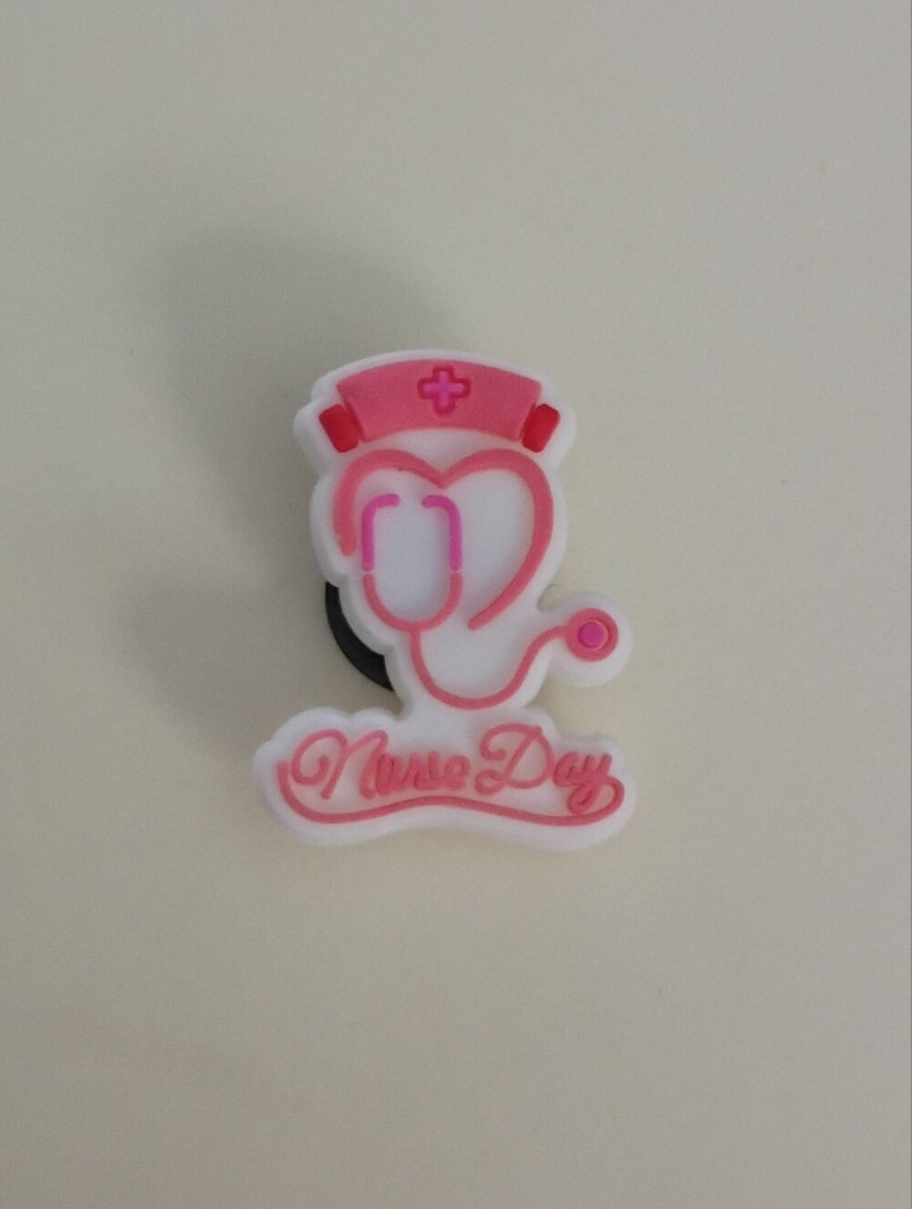 10 for $10 Jibbitz Croc Charms - Medical Nurse Day Pink Stethoscope Heart & Cap